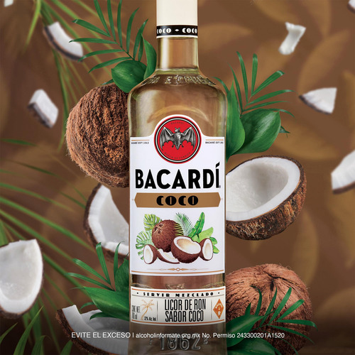 Pack De 6 Licor De Ron Bacardí De Coco 700 Ml
