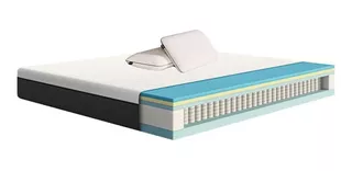 Colchón Emma Hybrid Individual Memory Foam + Dos Almohadas