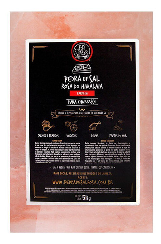 Pedra de Sal Rosa do Himalaia BR Spices 5kg