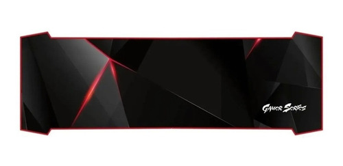 Imagen 1 de 2 de Mouse Pad gamer CDTek Bigg 30cm x 90cm x 3mm negro/rojo