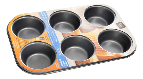 Molde Muffins X6 Essential Antiadherente 22x32x4cm/0.5mm Ub