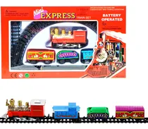 Comprar Tren Mini Express A Pila Locomotora Vagones Mundo CLG F12001