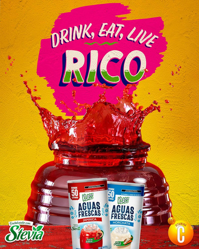 Polvo Para Preparar Bebida Sabor Jamaica 560 G - Rinde 50 L