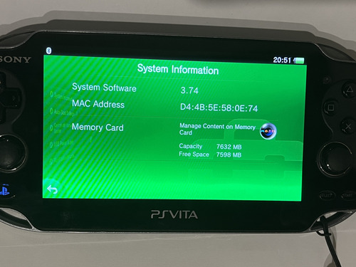 Playstation Vita Pch-1004 Oled Con Cargador Negro (Usado)