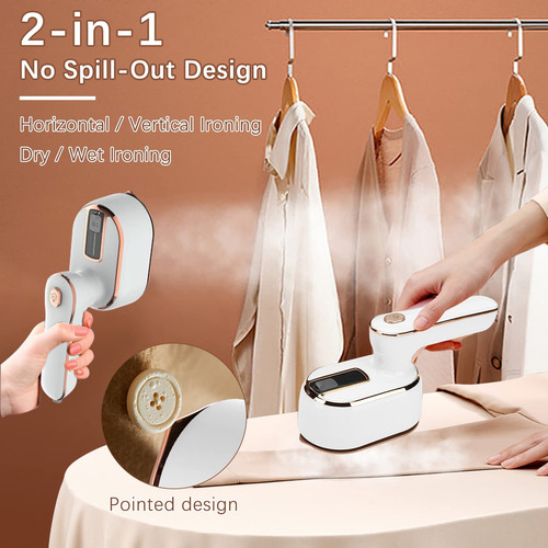Vaporizador Portátil De Hierro Para Ropa Compacto Y Plegable