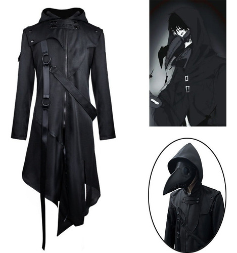 Plague Doctors Gothic Punk-retro Cosplay Chaqueta De Hombre