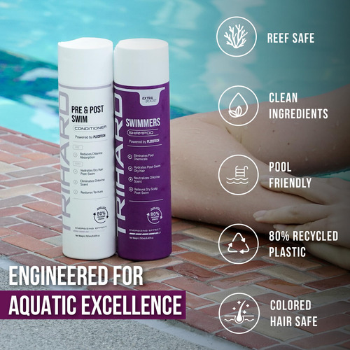 Conjunto De Cuidados Com O Cabelo Trihard Swimmers Shampoo +
