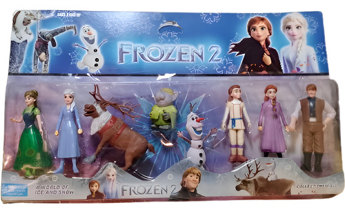 Play Set Muñecos Frozen 2 X 8 Personajes ! Ideal Tortas