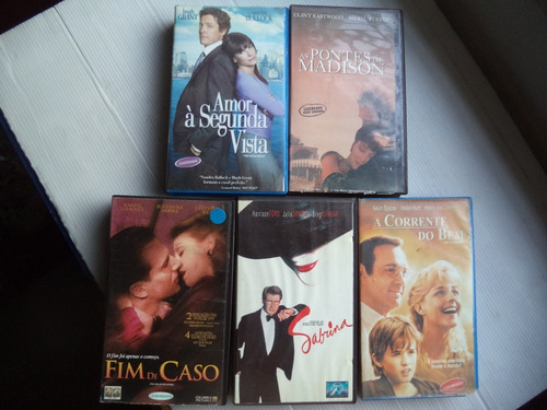 Lote Filmes Vhs Genero Romance Sabrina /...5 Fitas Legendada