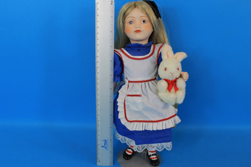 Alice In Wonderland Franklin Heirloom Dolls 1984 (Usado)