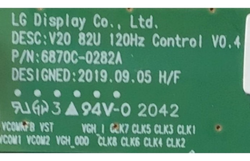 Kit Lg Ebt66509301 Eay65328601 6871l-6282a 82un8570puc (Usado)