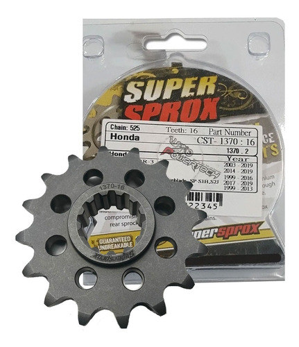 Piñon Supersprox Honda Cbr 600 / Cbr 900/ Cbr 1000 