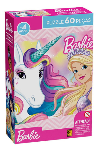 Puzzle 60 Peças Barbie Grow