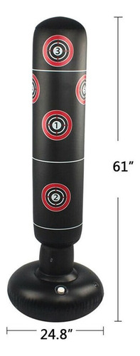 Saco De Boxeo Inflable De Karate Taekwondo Whstore
