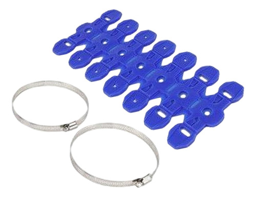 Protector De Tubo De Para Motocicleta, Ajuste Universal Azul