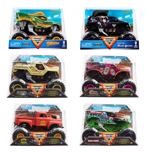 Monster Jam Serie Coleccion Camion Monstruo Metal 1:24