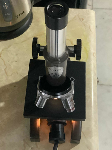 Microscopio Suift Antiguo Y Cortes Histología De Colección (Usado)