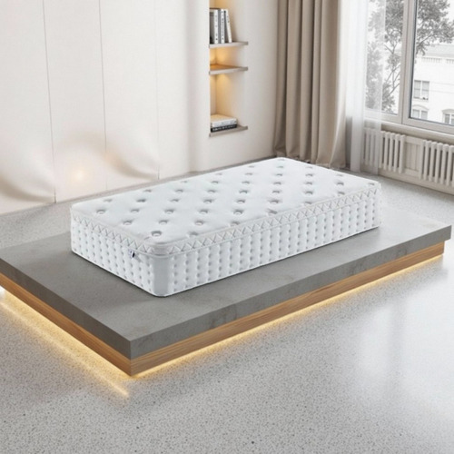 Colchón Matrimonial Memory Foam | Diseño Ergonómico | Blanco