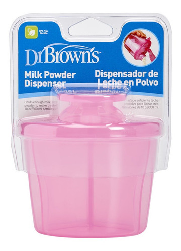 Dr. Brown's: Dispensador De Leche En Polvo Rosa 10 Oz 300ml