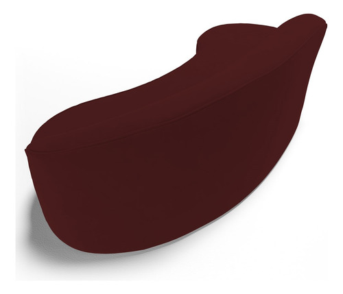 Sofá Living 2lugares 180cm Braço Dir Mozart Veludo Vermelho