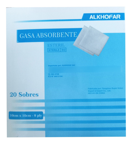 Gasa Esteril 10x10cm, En Oferta