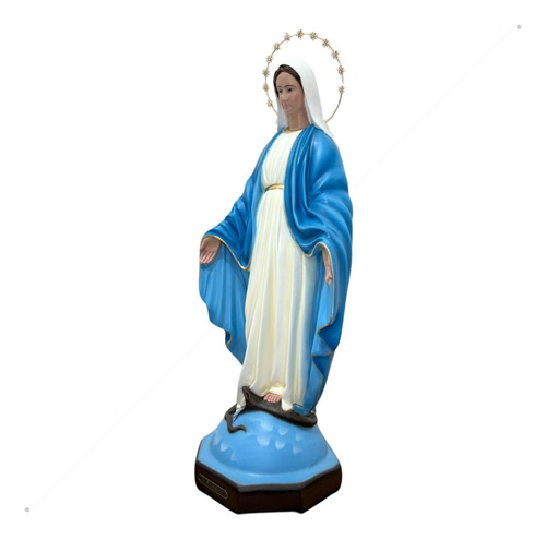 Nossa Senhora Das Graças Resina Com Auréola Folheada 50cm
