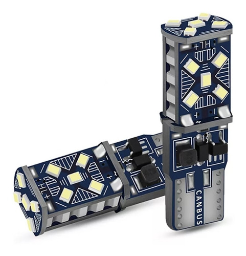 Kit Luces Led Ampolleta Cola De Pescado T10 Canbus 15 Leds