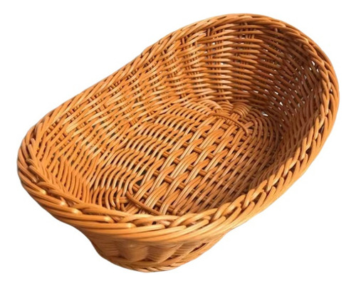 Cesta De Pan Ovalada De Mimbre, Set De 6, Cesta D
