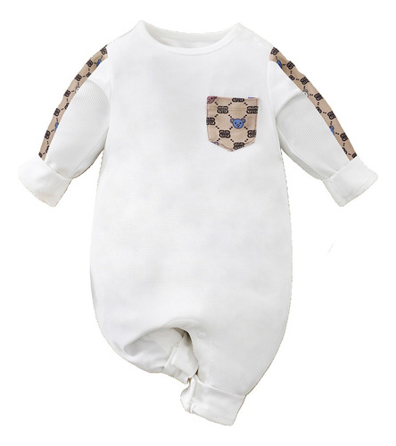 Enterizo Fresco Verano Mameluco De Algodón Blanco Para Bebé Blanco 9-12 M Lisa