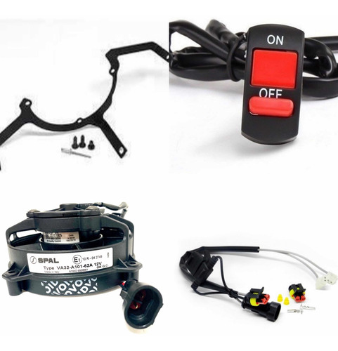 Kit Ventoinha Spal Klx 450 08/20 Acionamento Manual