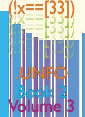 (!x==[33]) Book 2 Volume 3, De .unfo. Editorial Insert Blanc Press, Tapa Dura En Inglés