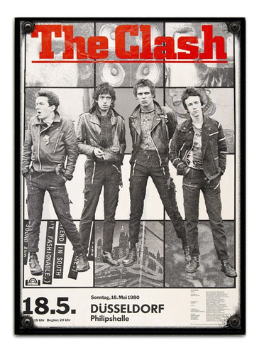 #711 - Cuadro Decorativo Vintage - The Clash Punk Poster