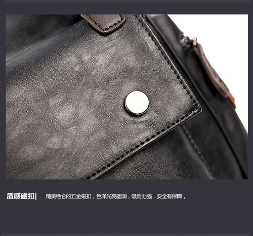 A C Mochila De Viaje Multifunción De Piel Suave For Hombre