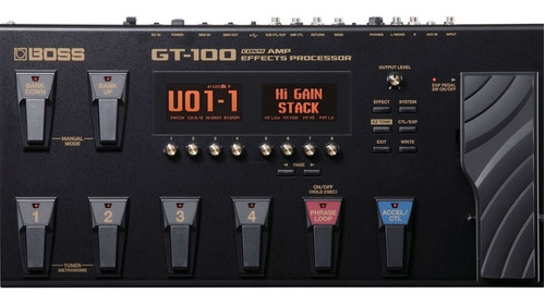 Pedaleira Boss Gt 100 Multi Efeito P/guitarra Gt100