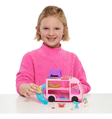 Conjunto De Brinquedos Just Play Barbie Pet Camper, 11 Peças