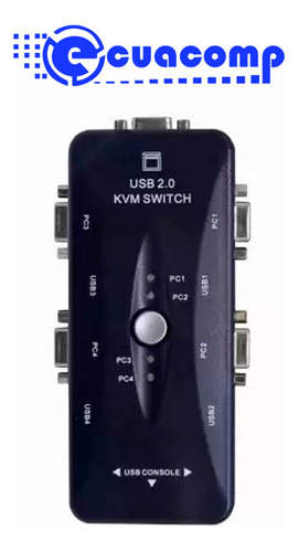 Switch Kvm Anera Kvm41ua De 4 Puertos Usb