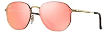 Comprar Ray-ban Rb3579n 001\u002Fe4 Hexagonal Blaze Rosa Espejo Dorado Square Shape Dorado Dorado Oscuro Dorado Dorado