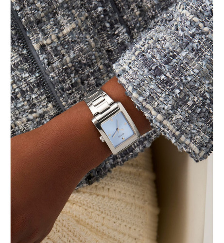 Reloj Guess Azul Bonnie Mujer Acero Inoxidable Correa Plateado Bisel Plateado