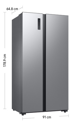 Refrigeradora Samsung 490lt Side By Side Rs52b3000m9/pe