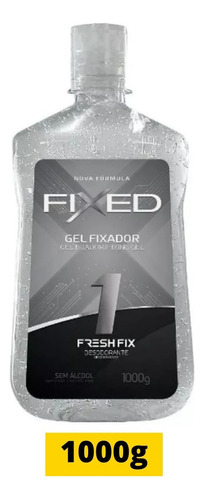 Gel Fixador Sem Álcool Fresh Fix 1 Incolor Fixed Desodorante