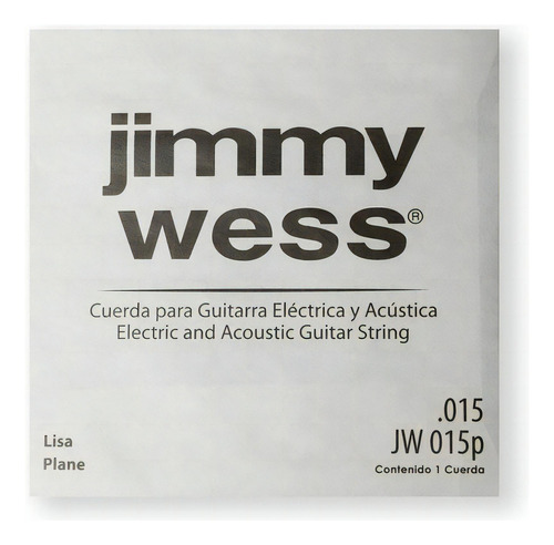 Cuerda Jimmy Wess Para Guitarra Acustica 0.015 Jw-015p(12)