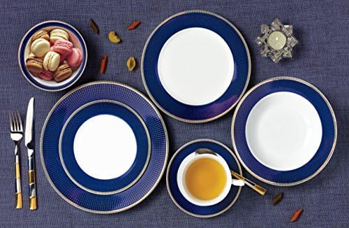 Lorren Home Trends Midnight-57 Juego De Vajilla De 57 Piezas