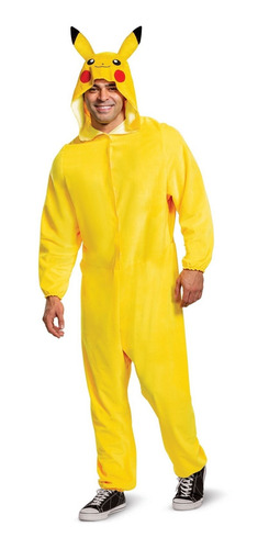 Disfraz Talla Única Unisex Para Adultos De Pikachu