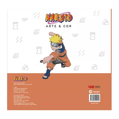 Naruto Arte E Cor Livro Para Colorir Naruto Uzumak Desenho Para