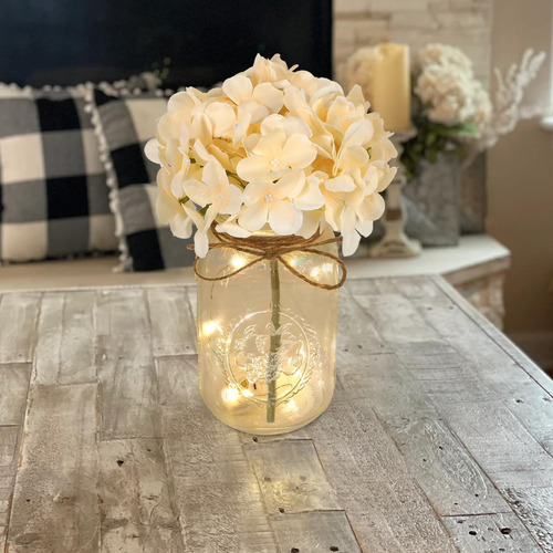 Mason Jar Lights Juego De Centro De Mesa De 3 Tarros De Gran