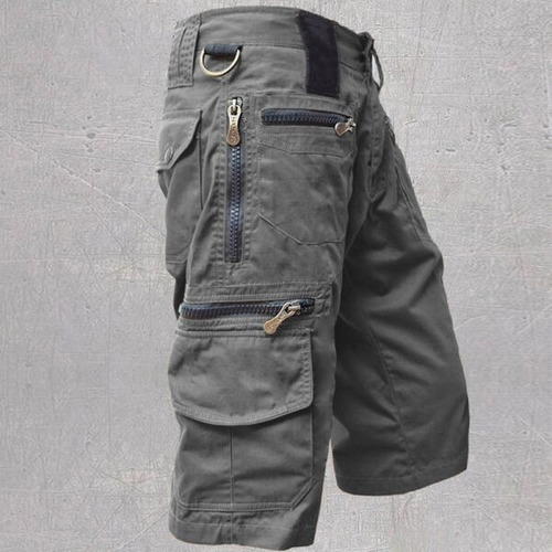 Pantalones Cortos Tipo Cargo De Holgado Algodón Para Hombre