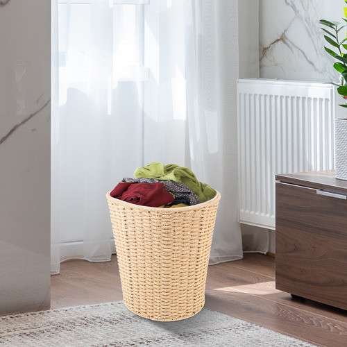 Cesta De Almacenamiento De Mimbre Para Ropa Sucia