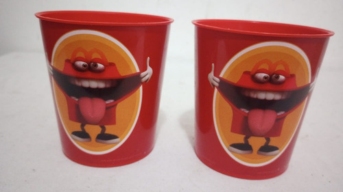 2 Vasos Mc Donald´s Dale Lugar Al Buen Humor. Precio X Ambos