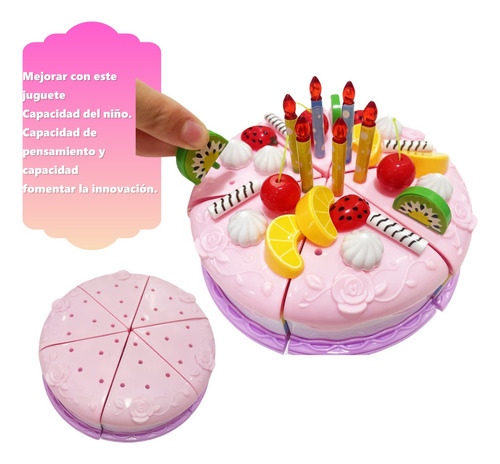 Juego De Juguetes De Cocina De Corte Diy Para Cumpleaños, Juguetes De Corte De Frutas, Juguetes De Corte De Pasteles Para Niñas Y Niños, Regalo.