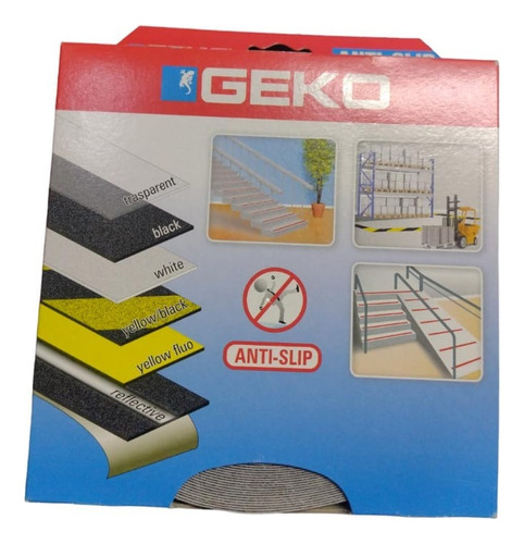 Cinta Antideslizante Geko Anti-slip Negro 25mm X 18m